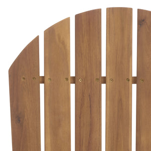 Eden Adirondack Chair With Wide Armrests And Contoured Seat, Solid Wood Outdoor Accent For Patio