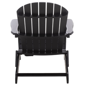 Eden Adirondack Chair With Wide Armrests And Contoured Seat, Solid Wood Outdoor Accent For Patio