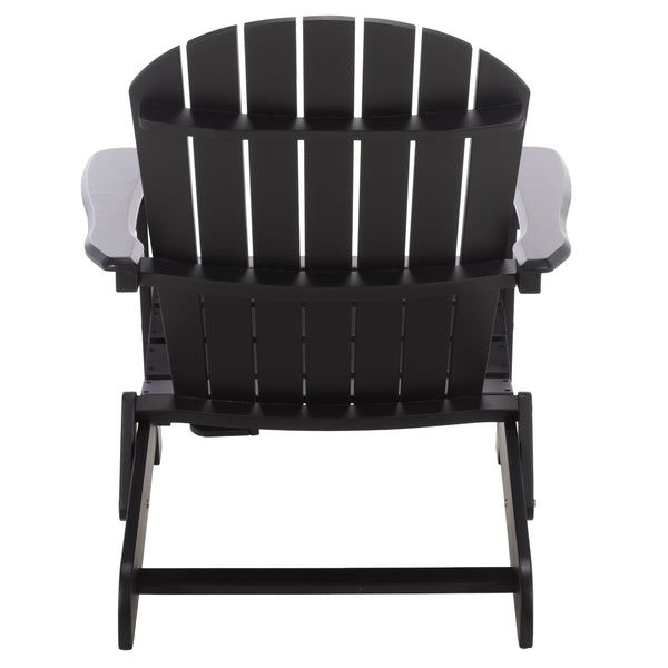 Eden Adirondack Chair With Wide Armrests And Contoured Seat, Solid Wood Outdoor Accent For Patio