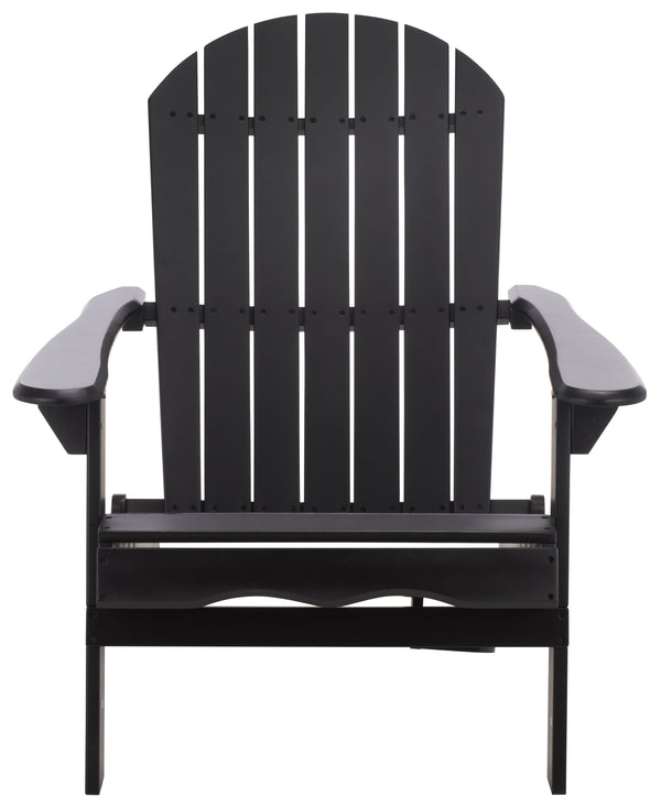 Eden Adirondack Chair With Wide Armrests And Contoured Seat, Solid Wood Outdoor Accent For Patio