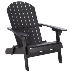 Eden Adirondack Chair With Wide Armrests And Contoured Seat, Solid Wood Outdoor Accent For Patio