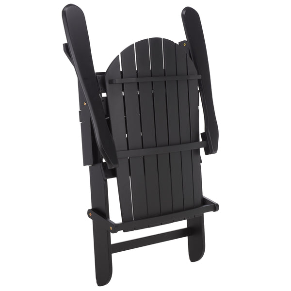 Eden Adirondack Chair With Wide Armrests And Contoured Seat, Solid Wood Outdoor Accent For Patio