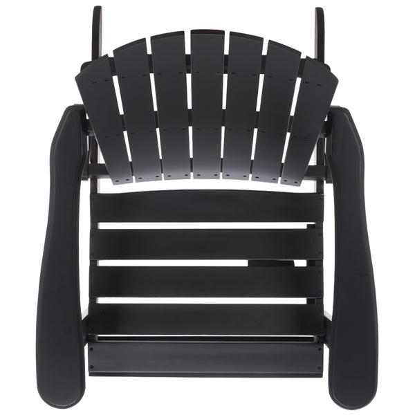 Eden Adirondack Chair With Wide Armrests And Contoured Seat, Solid Wood Outdoor Accent For Patio
