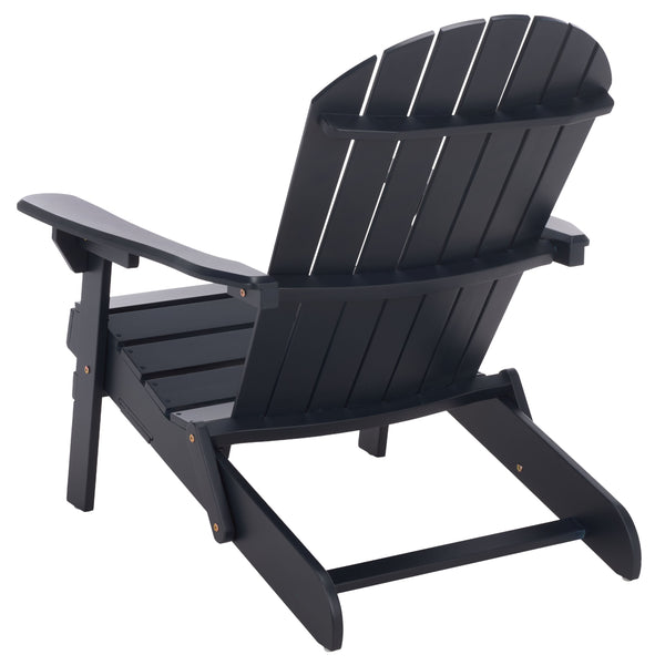 Eden Adirondack Chair With Wide Armrests And Contoured Seat, Solid Wood Outdoor Accent For Patio