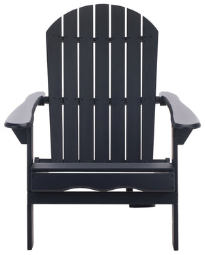 Eden Adirondack Chair With Wide Armrests And Contoured Seat, Solid Wood Outdoor Accent For Patio