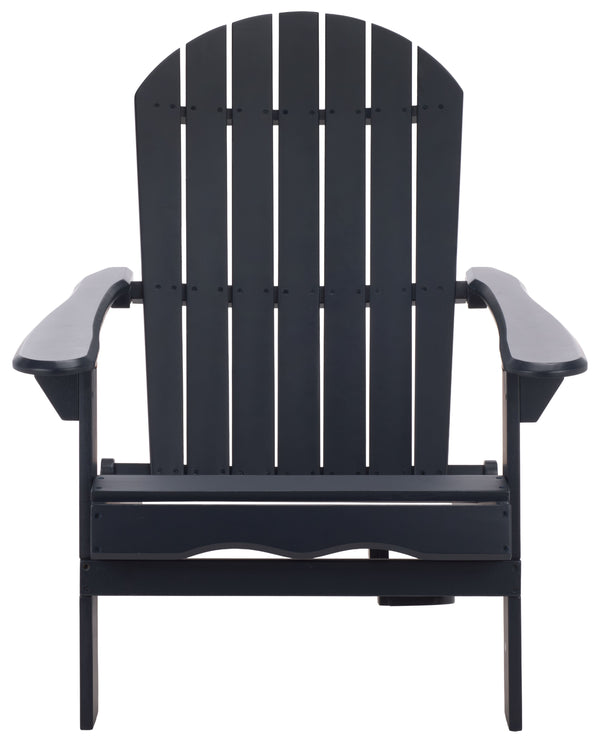 Eden Adirondack Chair With Wide Armrests And Contoured Seat, Solid Wood Outdoor Accent For Patio