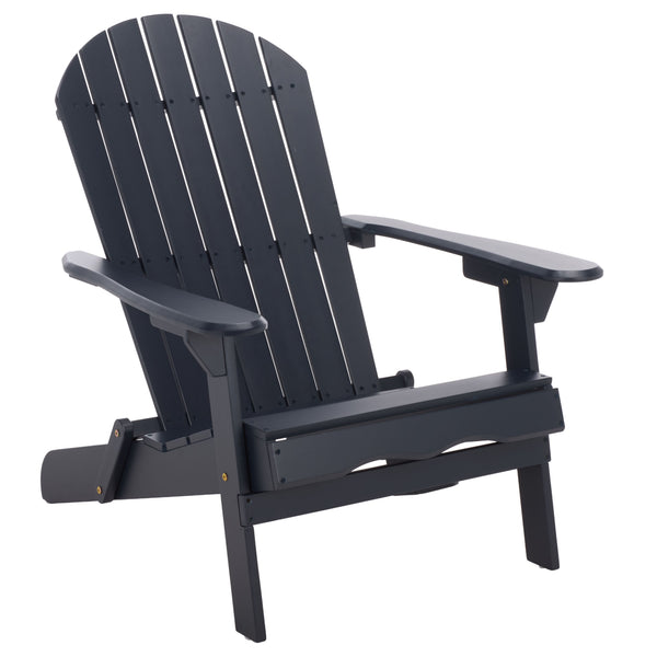 Eden Adirondack Chair With Wide Armrests And Contoured Seat, Solid Wood Outdoor Accent For Patio