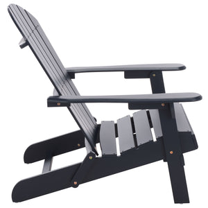 Eden Adirondack Chair With Wide Armrests And Contoured Seat, Solid Wood Outdoor Accent For Patio
