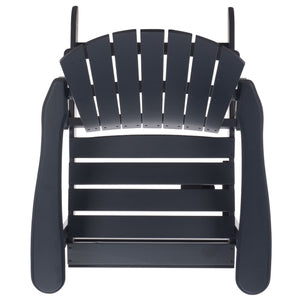 Eden Adirondack Chair With Wide Armrests And Contoured Seat, Solid Wood Outdoor Accent For Patio