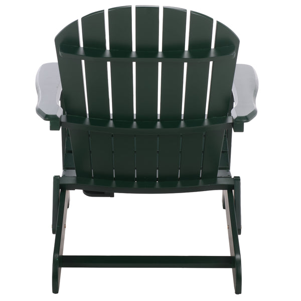 Eden Adirondack Chair With Wide Armrests And Contoured Seat, Solid Wood Outdoor Accent For Patio