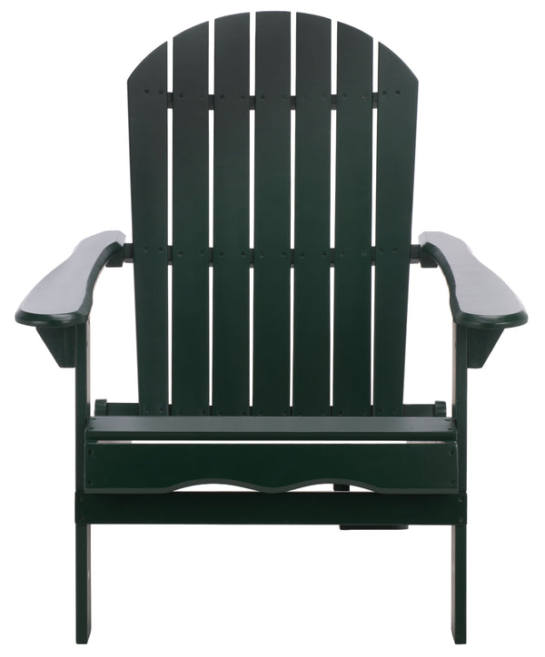 Eden Adirondack Chair With Wide Armrests And Contoured Seat, Solid Wood Outdoor Accent For Patio