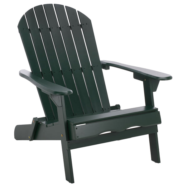 Eden Adirondack Chair With Wide Armrests And Contoured Seat, Solid Wood Outdoor Accent For Patio