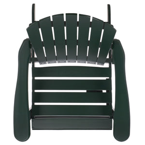 Eden Adirondack Chair With Wide Armrests And Contoured Seat, Solid Wood Outdoor Accent For Patio