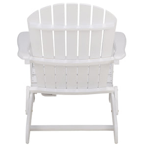 Eden Adirondack Chair With Wide Armrests And Contoured Seat, Solid Wood Outdoor Accent For Patio