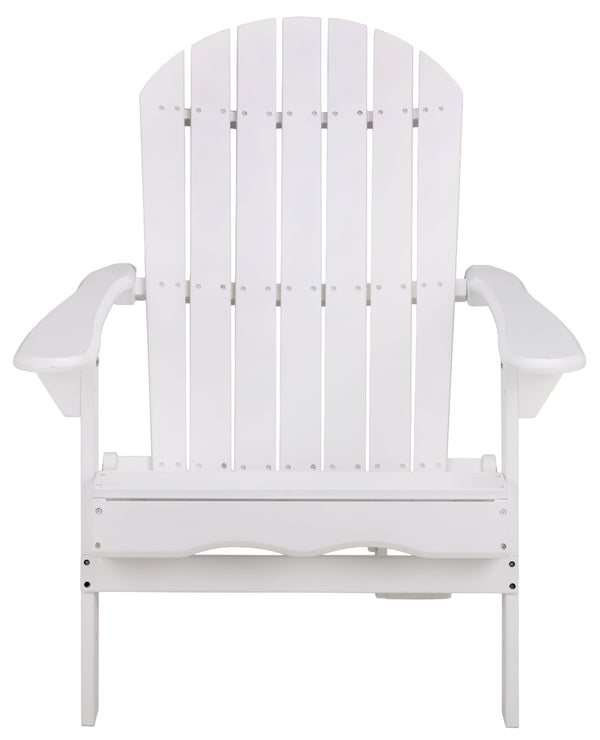 Eden Adirondack Chair With Wide Armrests And Contoured Seat, Solid Wood Outdoor Accent For Patio