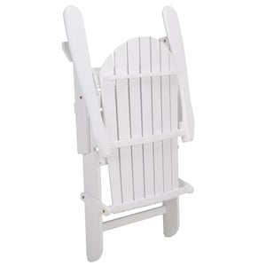 Eden Adirondack Chair With Wide Armrests And Contoured Seat, Solid Wood Outdoor Accent For Patio