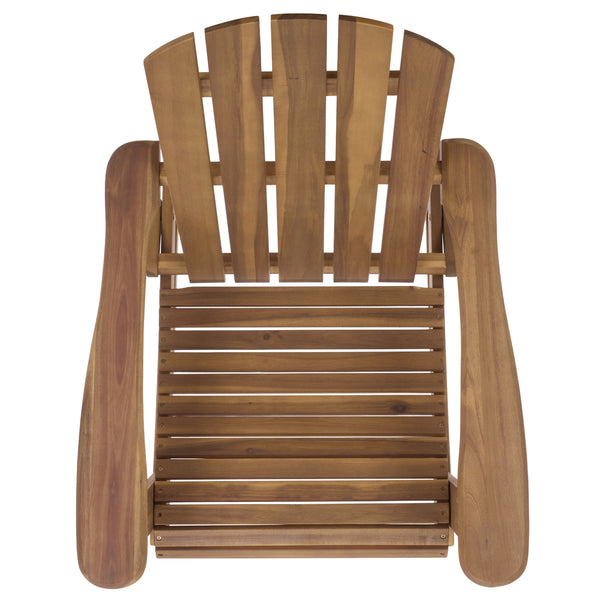 Stowe Adirondack Rocking Chair - Solid Wood Weather-Resistant Outdoor Lounge With Ergonomic Comfort And Timeless Style