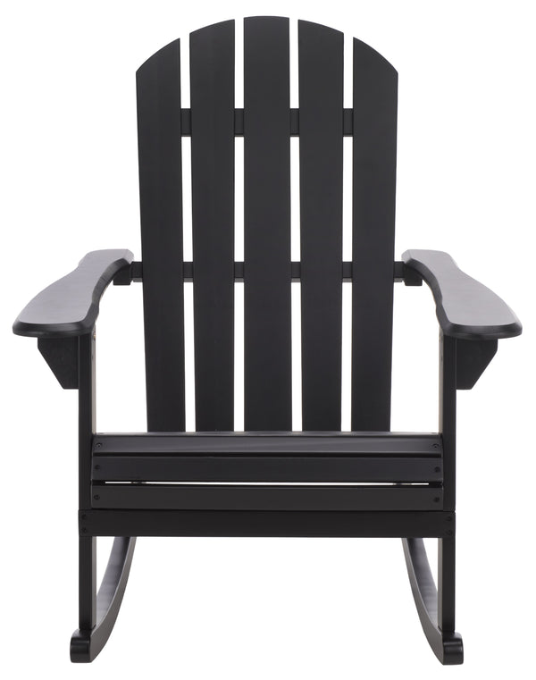 Stowe Adirondack Rocking Chair - Solid Wood Weather-Resistant Outdoor Lounge With Ergonomic Comfort And Timeless Style