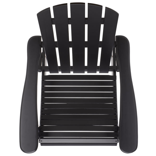 Stowe Adirondack Rocking Chair - Solid Wood Weather-Resistant Outdoor Lounge With Ergonomic Comfort And Timeless Style