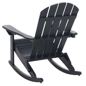 Stowe Adirondack Rocking Chair - Solid Wood Weather-Resistant Outdoor Lounge With Ergonomic Comfort And Timeless Style