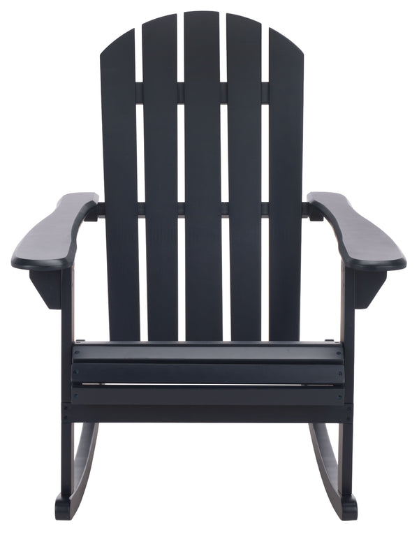 Stowe Adirondack Rocking Chair - Solid Wood Weather-Resistant Outdoor Lounge With Ergonomic Comfort And Timeless Style