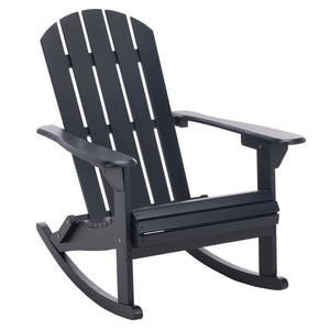 Stowe Adirondack Rocking Chair - Solid Wood Weather-Resistant Outdoor Lounge With Ergonomic Comfort And Timeless Style