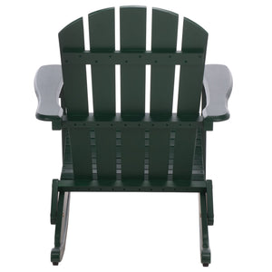 Stowe Adirondack Rocking Chair - Solid Wood Weather-Resistant Outdoor Lounge With Ergonomic Comfort And Timeless Style