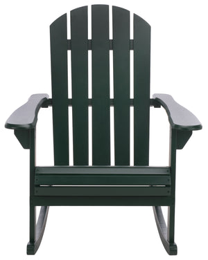 Stowe Adirondack Rocking Chair - Solid Wood Weather-Resistant Outdoor Lounge With Ergonomic Comfort And Timeless Style