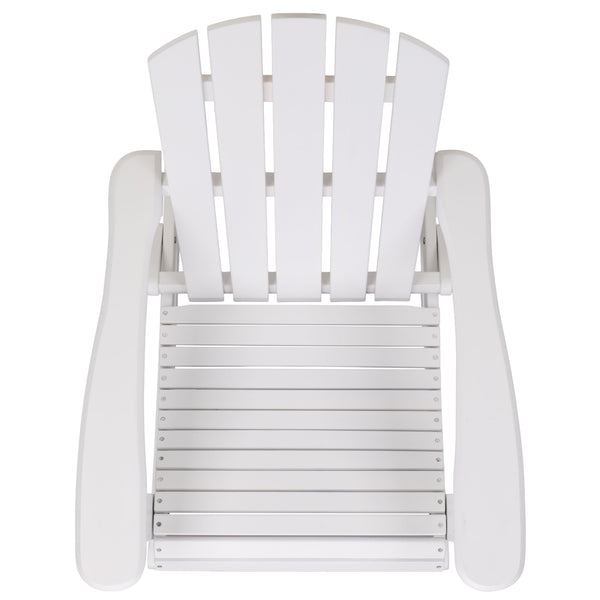 Stowe Adirondack Rocking Chair - Solid Wood Weather-Resistant Outdoor Lounge With Ergonomic Comfort And Timeless Style