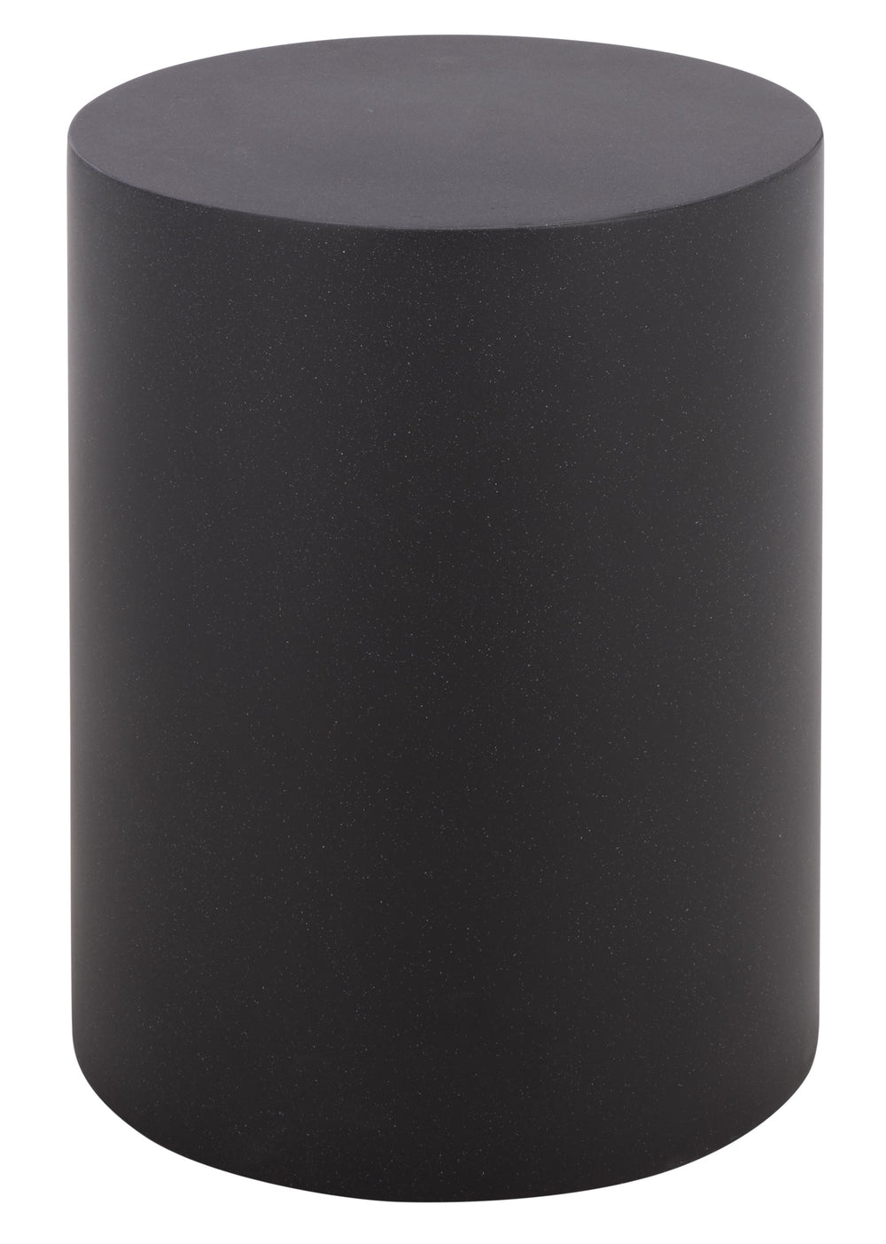Tina Cylinder Accent Table – Sleek Polystone Side Table With Matte Finish, Compact Sturdy Surface For Decor