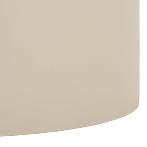 Tina Cylinder Accent Table – Sleek Polystone Side Table With Matte Finish, Compact Sturdy Surface For Decor