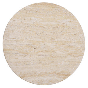 Tina Cylinder Accent Table With Polystone Durability, Minimalist Round Pedestal For Modern Spaces