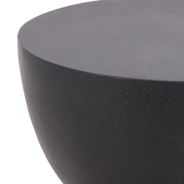 Tina Sculptural Hourglass Accent Table For Small Spaces — Matte Polystone Side Table, Modern Decor
