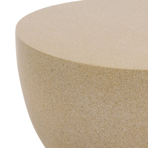 Tina Sculptural Hourglass Accent Table For Small Spaces — Matte Polystone Side Table, Modern Decor
