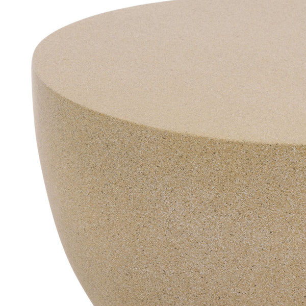 Tina Sculptural Hourglass Accent Table For Small Spaces — Matte Polystone Side Table, Modern Decor