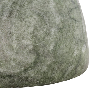 Tina Sculptural Hourglass Accent Table — Compact Polystone Side Table With Natural Stone Look Finish