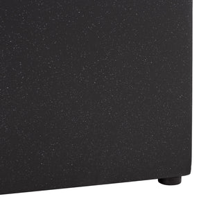 Tina Cube Accent Table — Sculptural Polystone Side Table With Matte Finish, Compact Durable Design