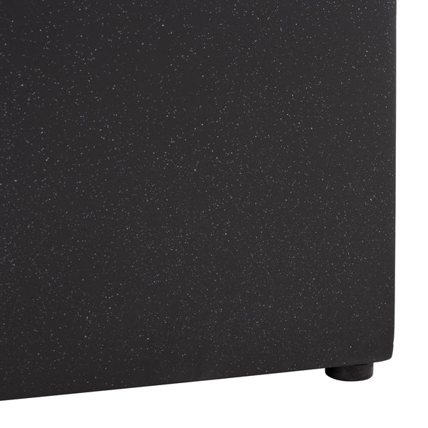 Tina Cube Accent Table — Sculptural Polystone Side Table With Matte Finish, Compact Durable Design