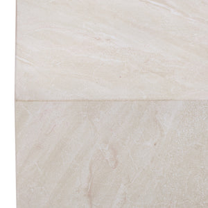 Tina Cube Accent Table — Compact Polystone Side Table With Sculptural Minimalist Design, Durable Finish