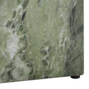 Tina Cube Accent Table — Compact Polystone Side Table With Sculptural Minimalist Design, Durable Finish