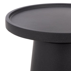 Tina Modern Accent Table With Polystone Finish — Compact Minimalist Side Table For Small Spaces