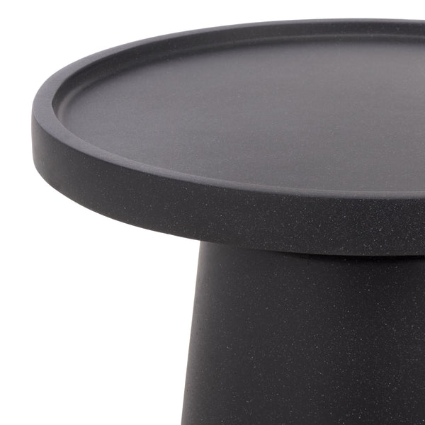 Tina Modern Accent Table With Polystone Finish — Compact Minimalist Side Table For Small Spaces