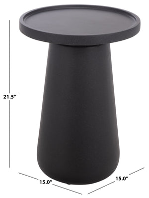 Tina Modern Accent Table With Polystone Finish — Compact Minimalist Side Table For Small Spaces