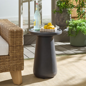 Tina Modern Accent Table With Polystone Finish — Compact Minimalist Side Table For Small Spaces