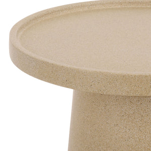 Tina Modern Accent Table With Polystone Finish — Compact Minimalist Side Table For Small Spaces
