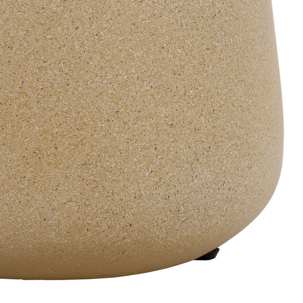 Tina Modern Accent Table With Polystone Finish — Compact Minimalist Side Table For Small Spaces