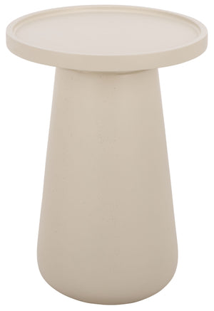 Tina Modern Accent Table With Polystone Finish — Compact Minimalist Side Table For Small Spaces