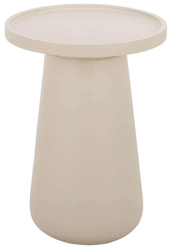 Tina Modern Accent Table With Polystone Finish — Compact Minimalist Side Table For Small Spaces