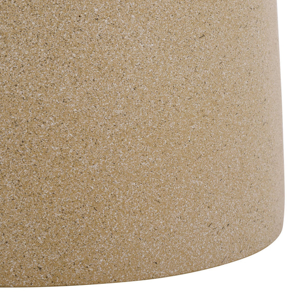 Tina Sculptural Mushroom Accent Table — Polystone Side Table With Matte Finish For Small Spaces (17.7")