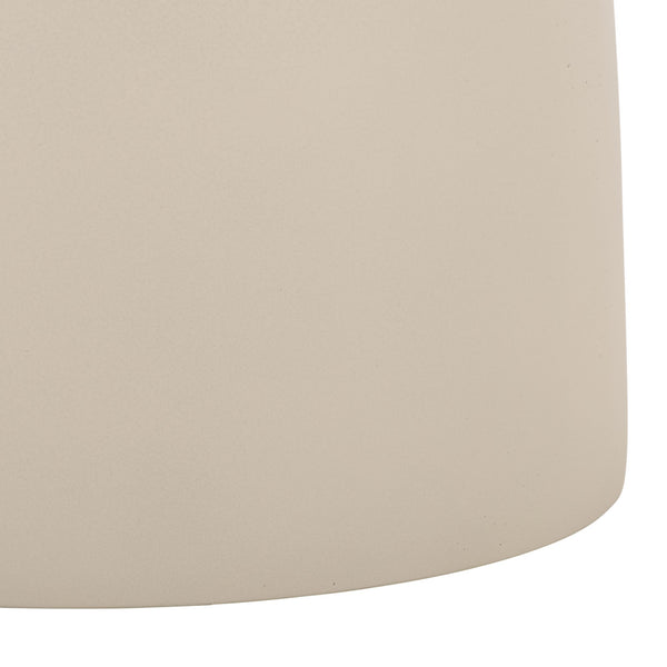 Tina Sculptural Mushroom Accent Table — Polystone Side Table With Matte Finish For Small Spaces (17.7")